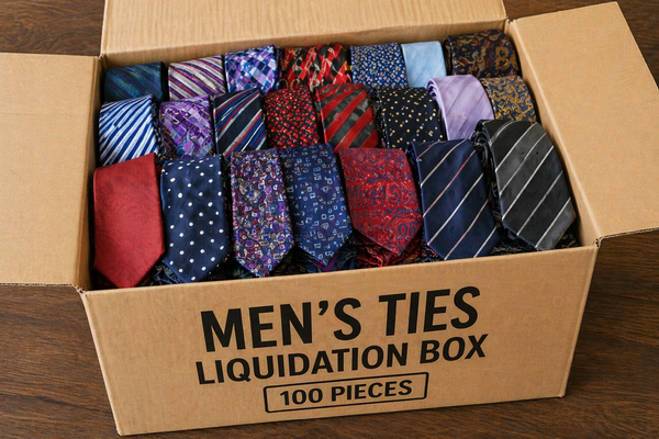 👔 Caja De Ropa Men’s Ties Liquidation Box (100 Pieces)